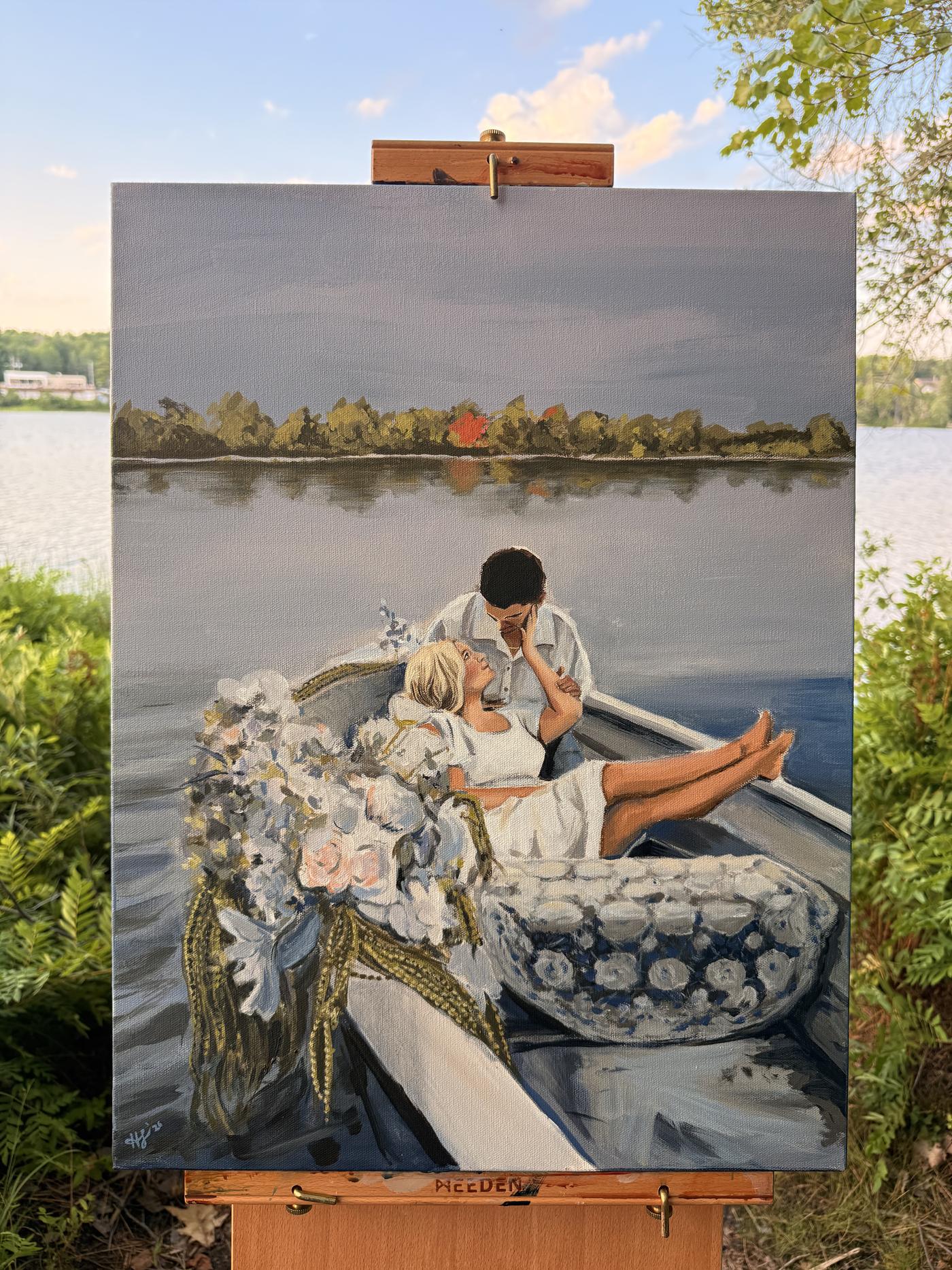 Milestone Collection commissioned painting made from a photograph